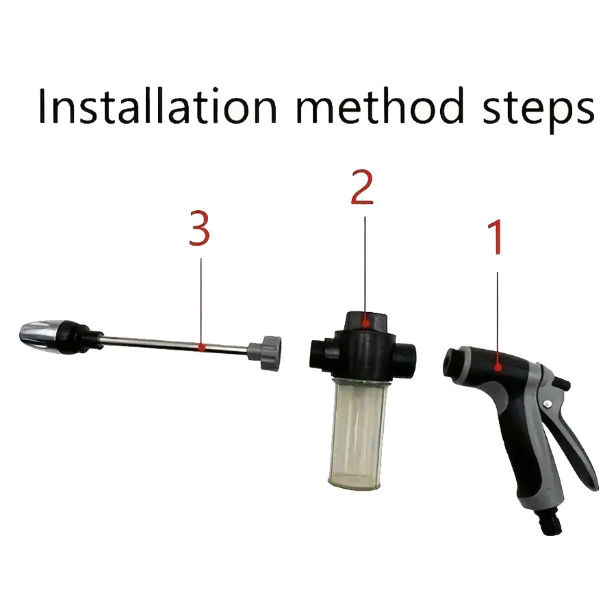 High-Pressure Car Washing Water Gun, External Cleaning Of RV, Foam Kettle Cleaning, Garden Water Hose Nozzle, Garden Shower,
