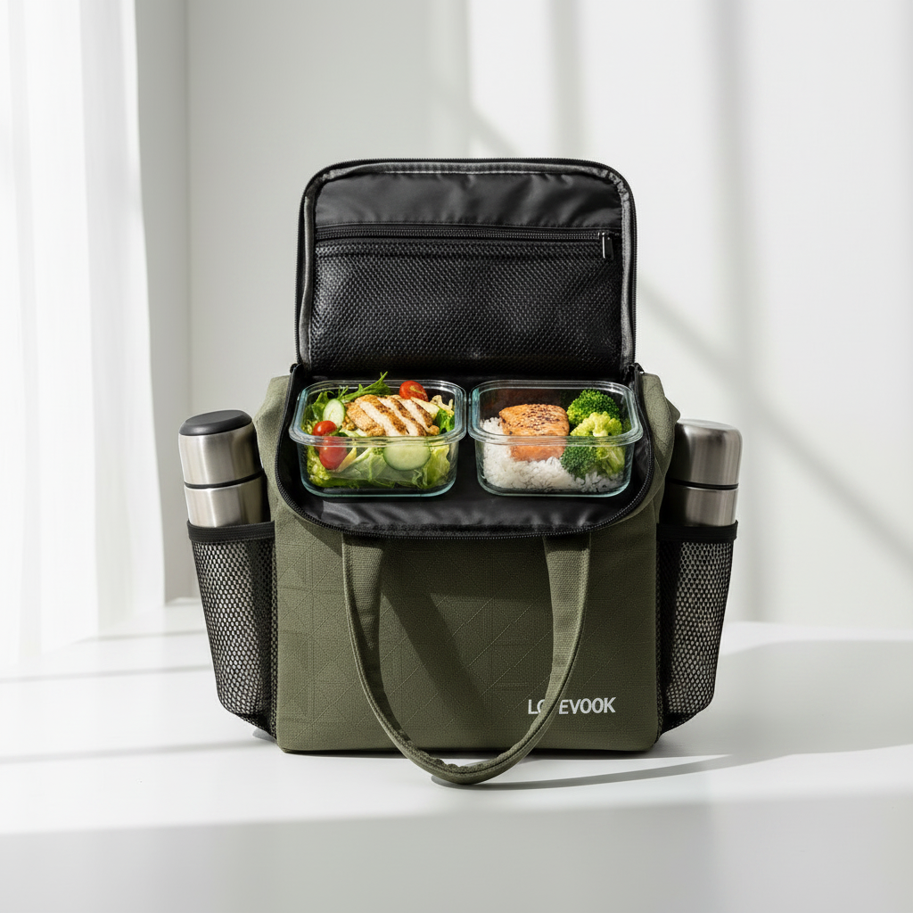 Lovevook Bolsa de Almuerzo con termos y tápers